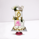 Grand One-Tier Wedding Cake