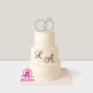 Elegant One-Tier Wedding Cake.png